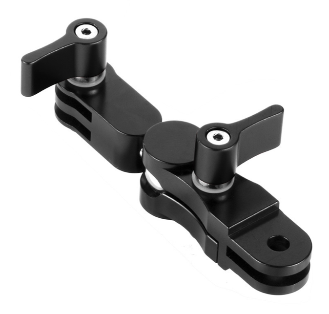 360-Degree Rotating Mount, Universal Adjustable Arm, Metal Action Camera Mount