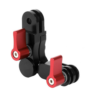 360-Degree Rotating Mount, Universal Adjustable Arm, Metal Action Camera Mount
