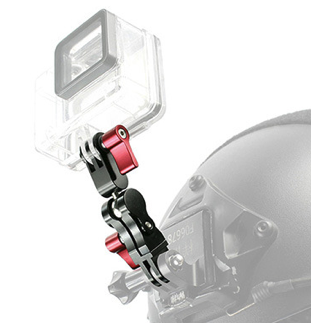 360-Degree Rotating Mount, Universal Adjustable Arm, Metal Action Camera Mount