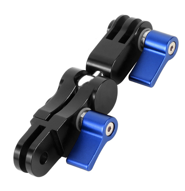 360-Degree Rotating Mount, Universal Adjustable Arm, Metal Action Camera Mount