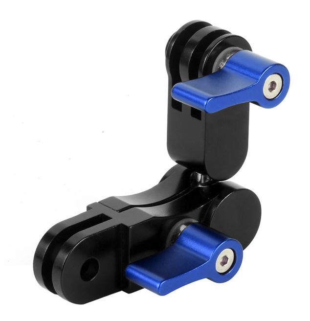 360-Degree Rotating Mount, Universal Adjustable Arm, Metal Action Camera Mount