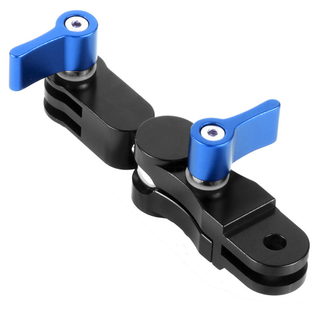 360-Degree Rotating Mount, Universal Adjustable Arm, Metal Action Camera Mount
