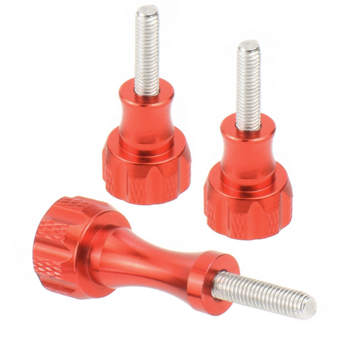 Aluminum Alloy Screw Accessories: Metal Screws and Nuts in Various Lengths and Colors for Action Cameras