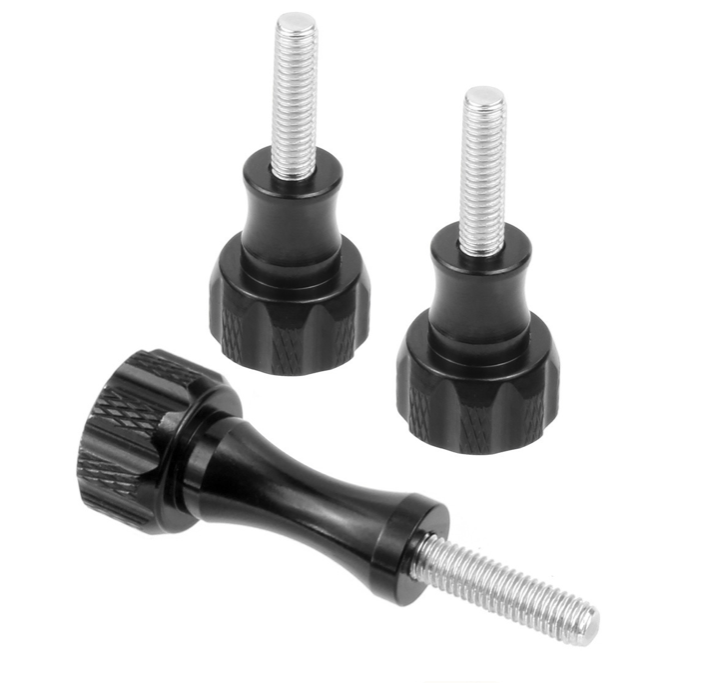 Aluminum Alloy Screw Accessories: Metal Screws and Nuts in Various Lengths and Colors for Action Cameras