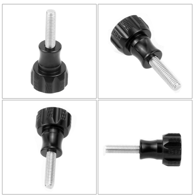 Aluminum Alloy Screw Accessories: Metal Screws and Nuts in Various Lengths and Colors for Action Cameras