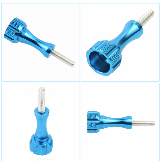 Aluminum Alloy Screw Accessories: Metal Screws and Nuts in Various Lengths and Colors for Action Cameras