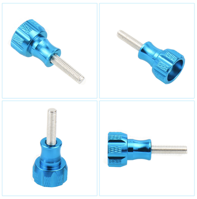 Aluminum Alloy Screw Accessories: Metal Screws and Nuts in Various Lengths and Colors for Action Cameras
