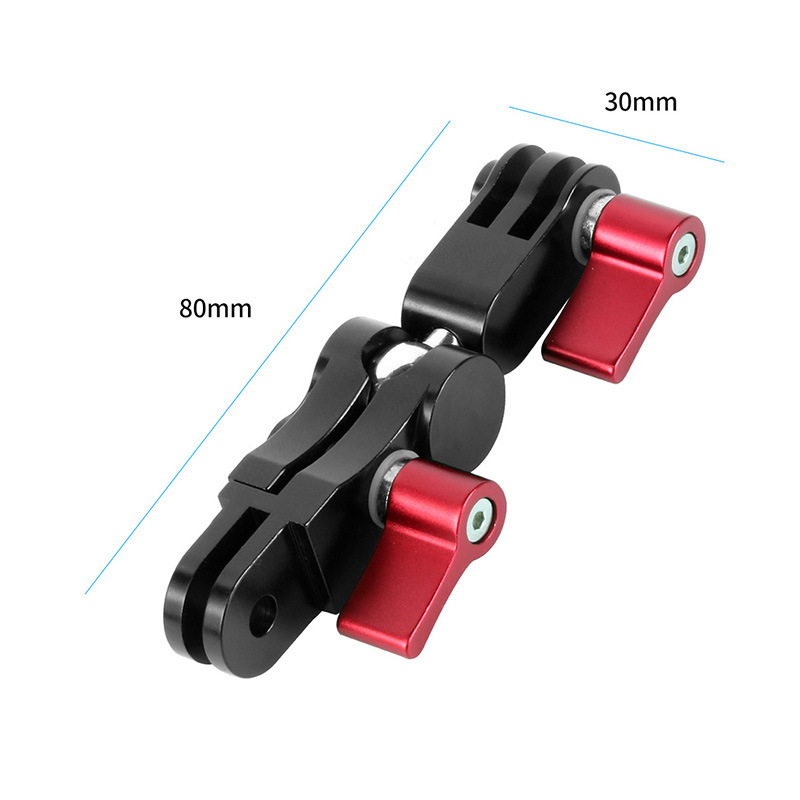 360-Degree Rotating Mount, Universal Adjustable Arm, Metal Action Camera Mount