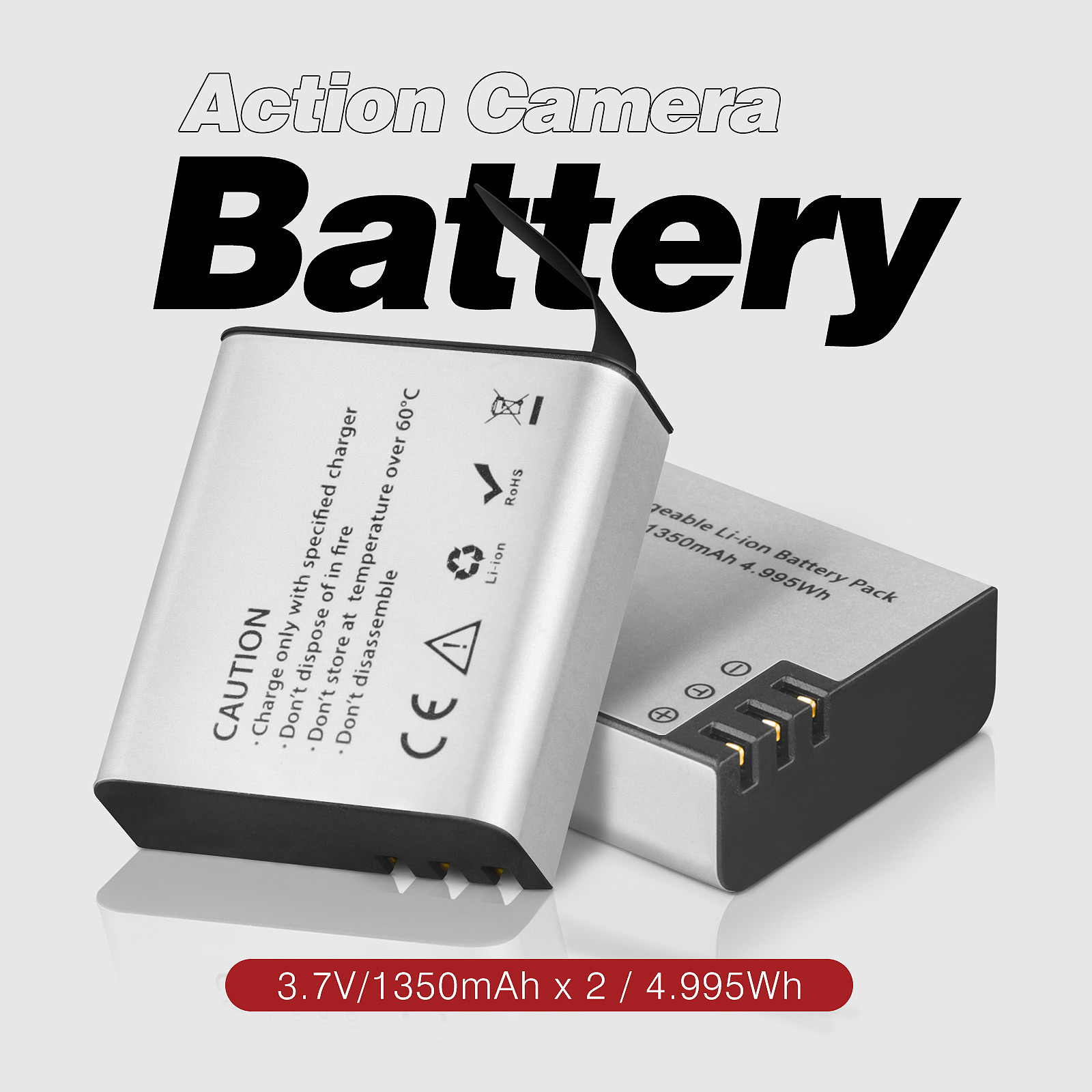 Action Camera Battery S009R