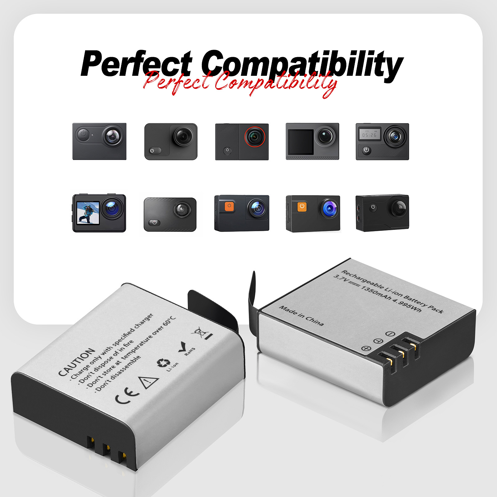 Action Camera Battery S009R