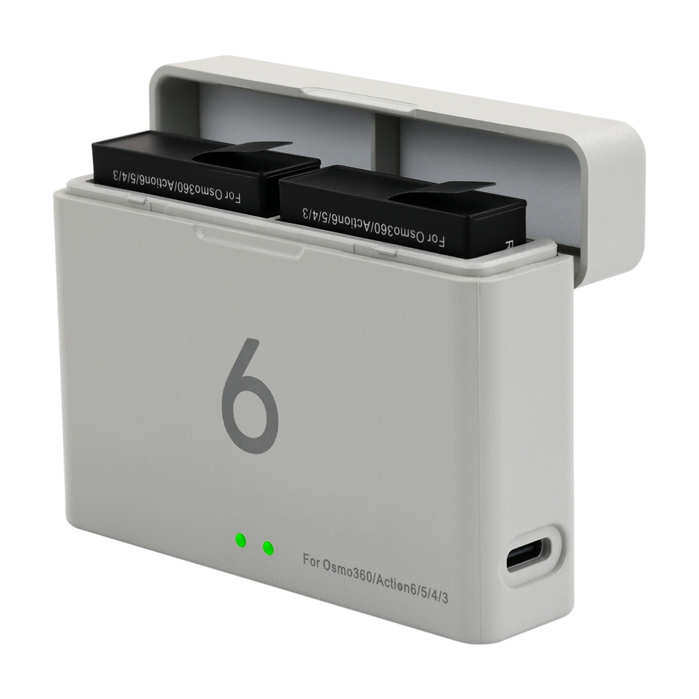 for DJI OSMO Action 6, Action 5 Pro, Action 4, Action 3, OSMO 360 Charger