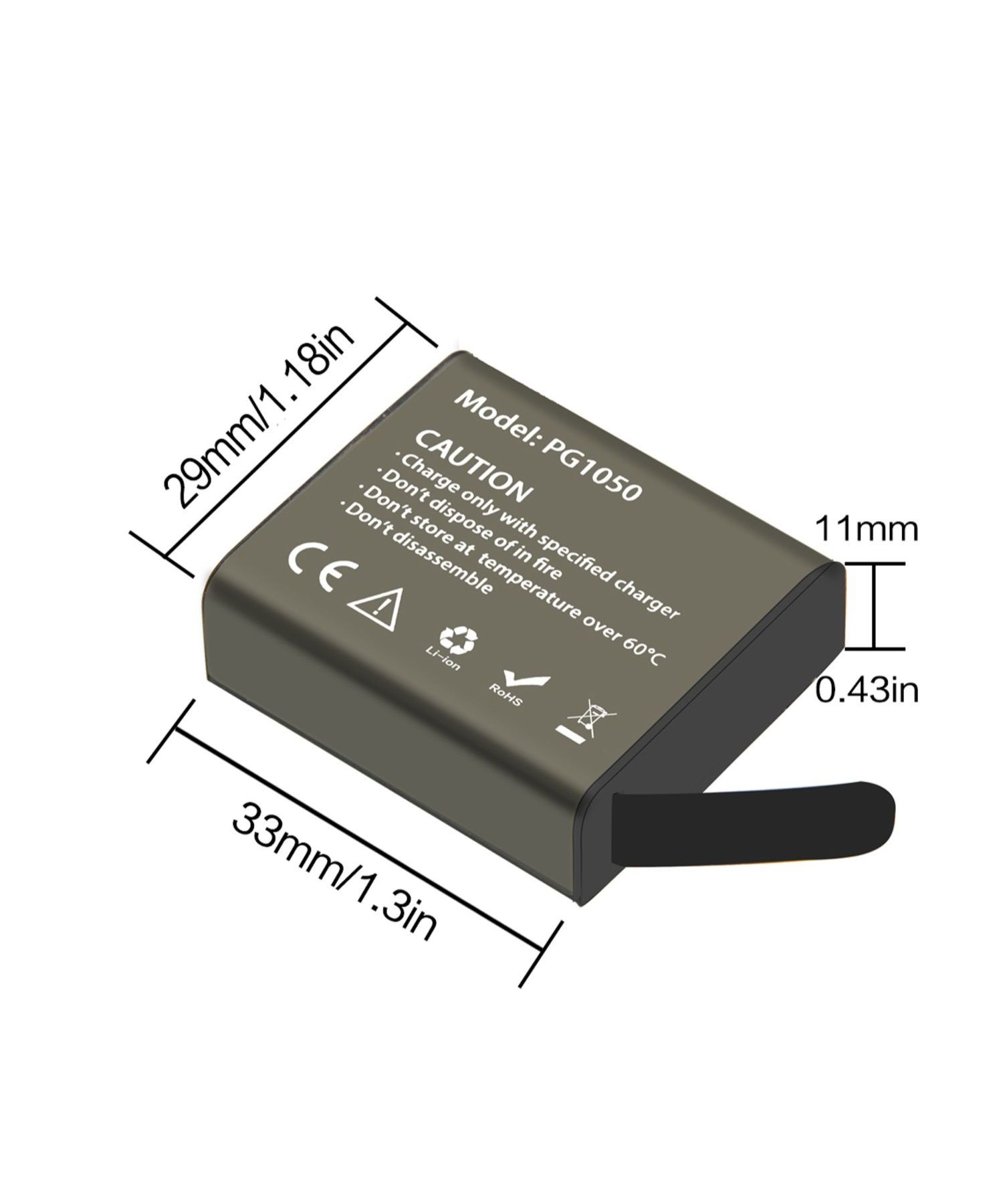 Action Camera Battery PG1050