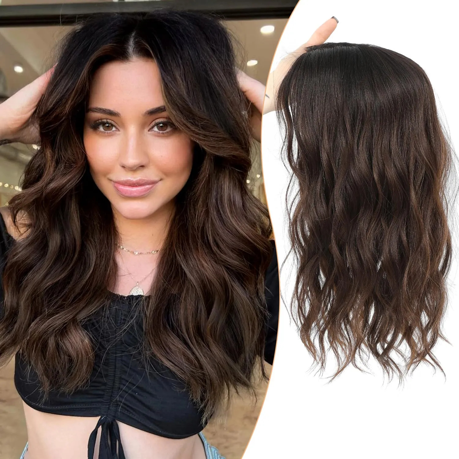 ⚡FINAL HOURS: 50% OFF🌷2026 New Lightweight & Breathable Wavy Hair Topper