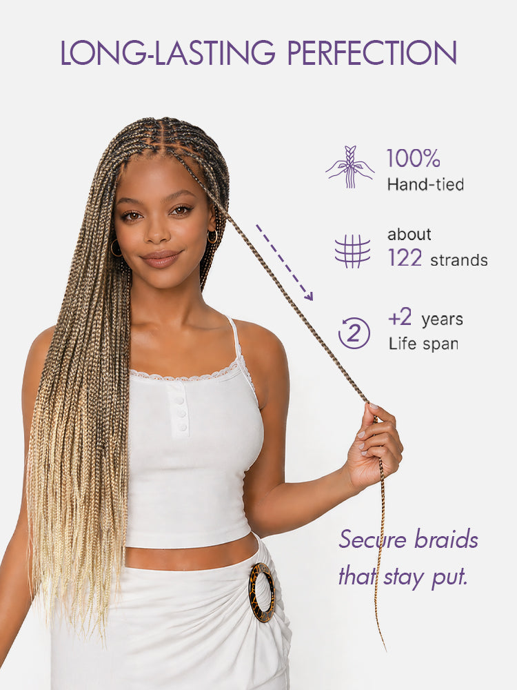HD Lace Knotless Braid Wig That Looks Like Real Scalp