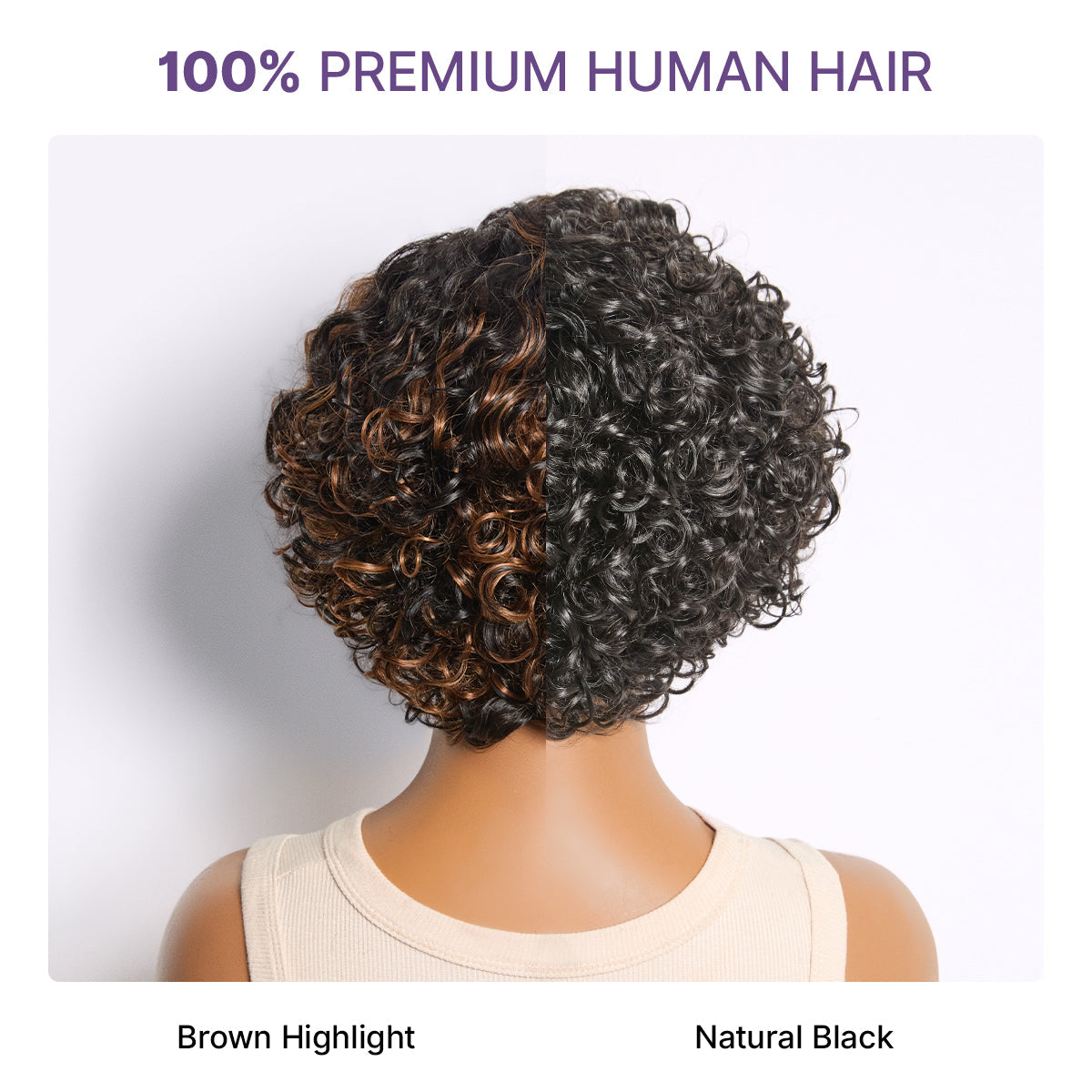 No Glue, No Fuss C-Part Curl Wig with Bouncy Volume