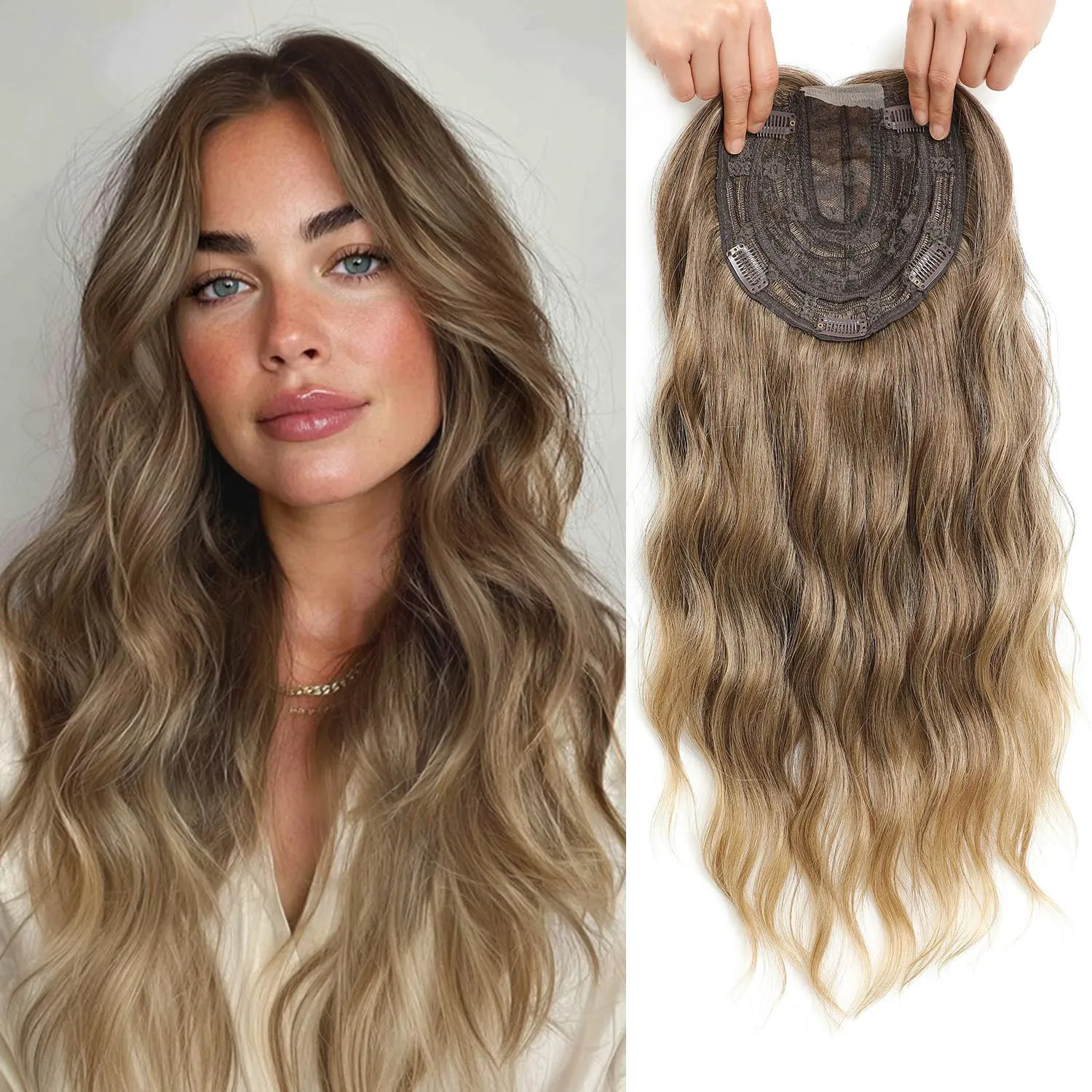 ⚡FINAL HOURS: 50% OFF🌷2026 New Lightweight & Breathable Wavy Hair Topper