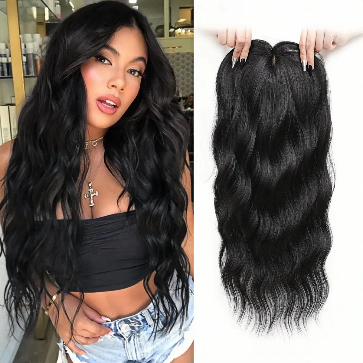 ⚡FINAL HOURS: 50% OFF🌷2026 New Lightweight & Breathable Wavy Hair Topper