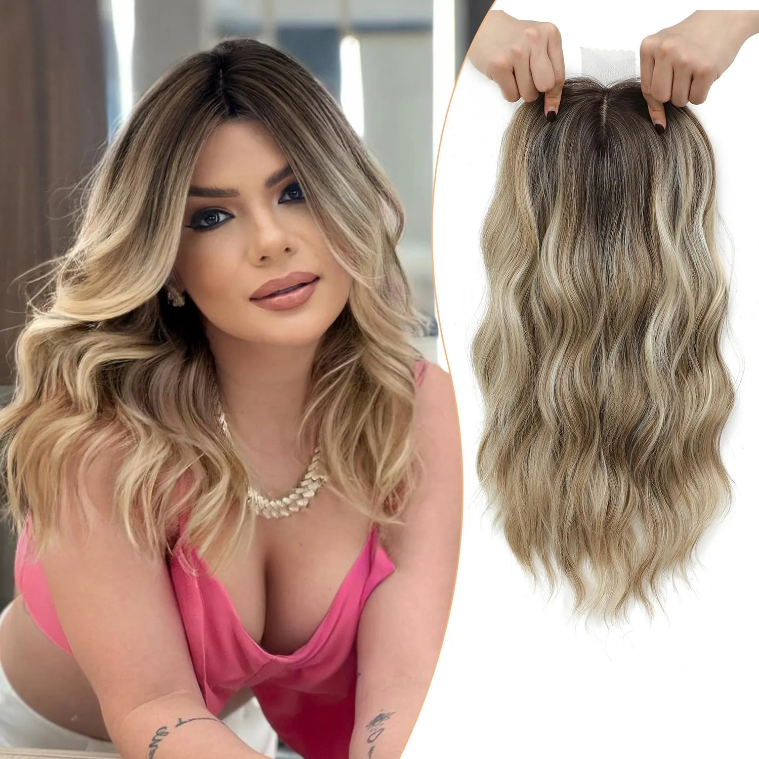 ⚡FINAL HOURS: 50% OFF🌷2026 New Lightweight & Breathable Wavy Hair Topper