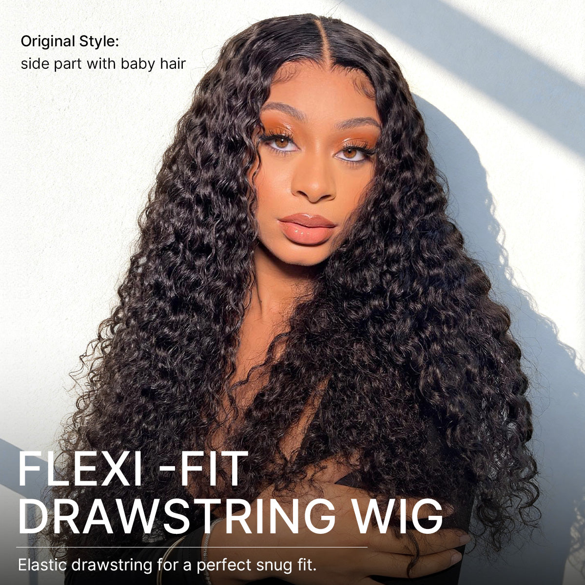 No Glue, No Fuss Water Wave Wig with Fluffy Natural Volume