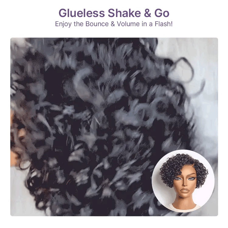 No Glue, No Fuss C-Part Curl Wig with Bouncy Volume