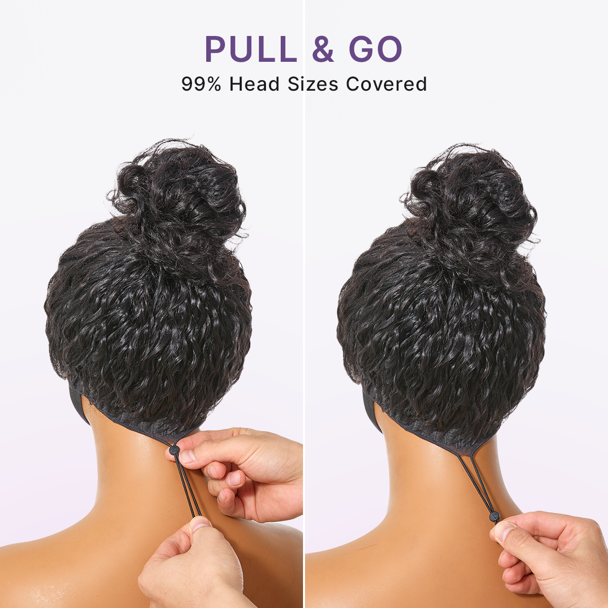 No Glue, No Fuss Water Wave Wig with Fluffy Natural Volume