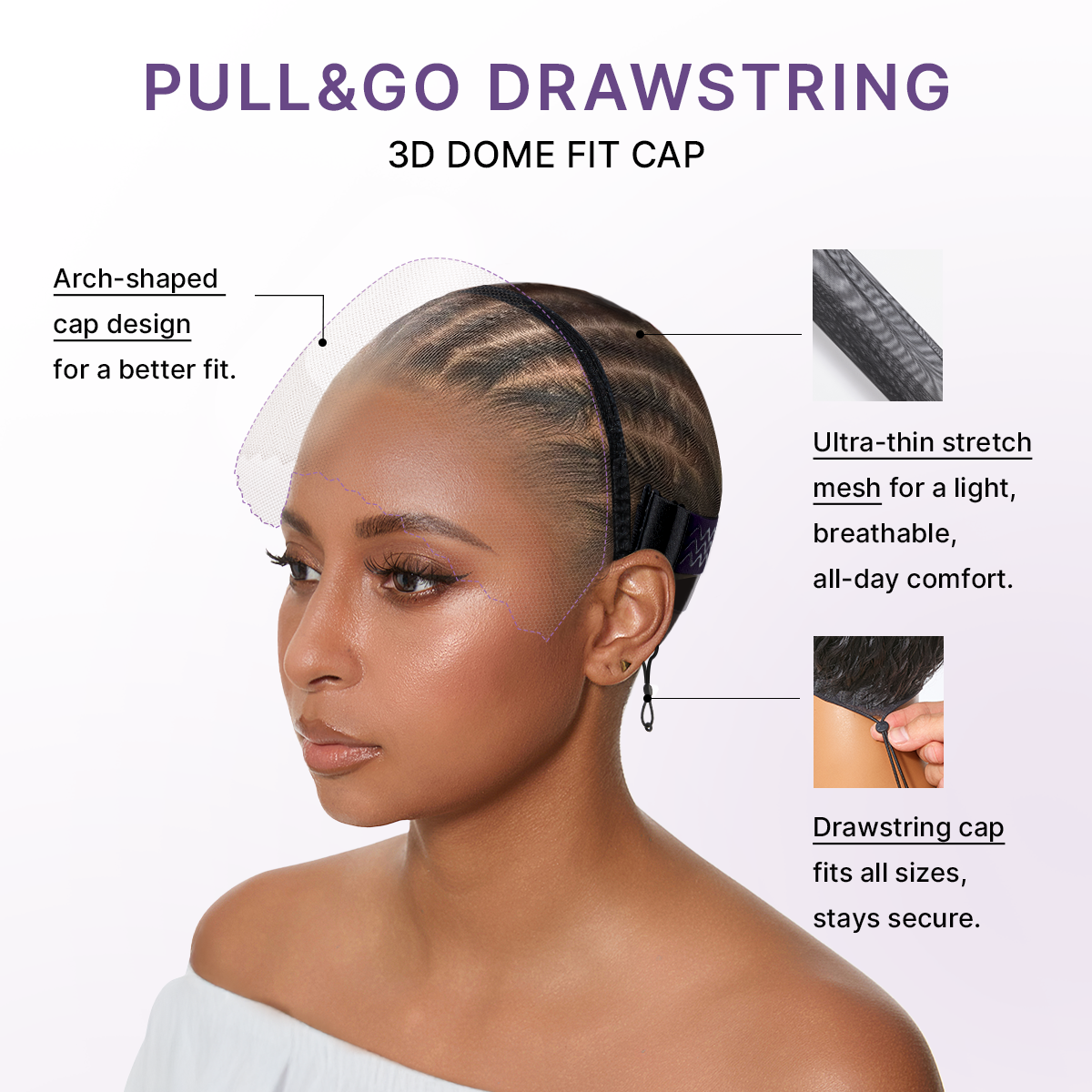 No Glue, No Fuss Water Wave Wig with Fluffy Natural Volume