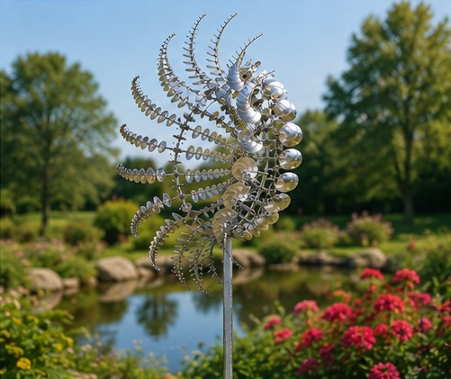 50% OFF 🌿 Garden Magic Kinetic Metal Windmill Spinner Decoration