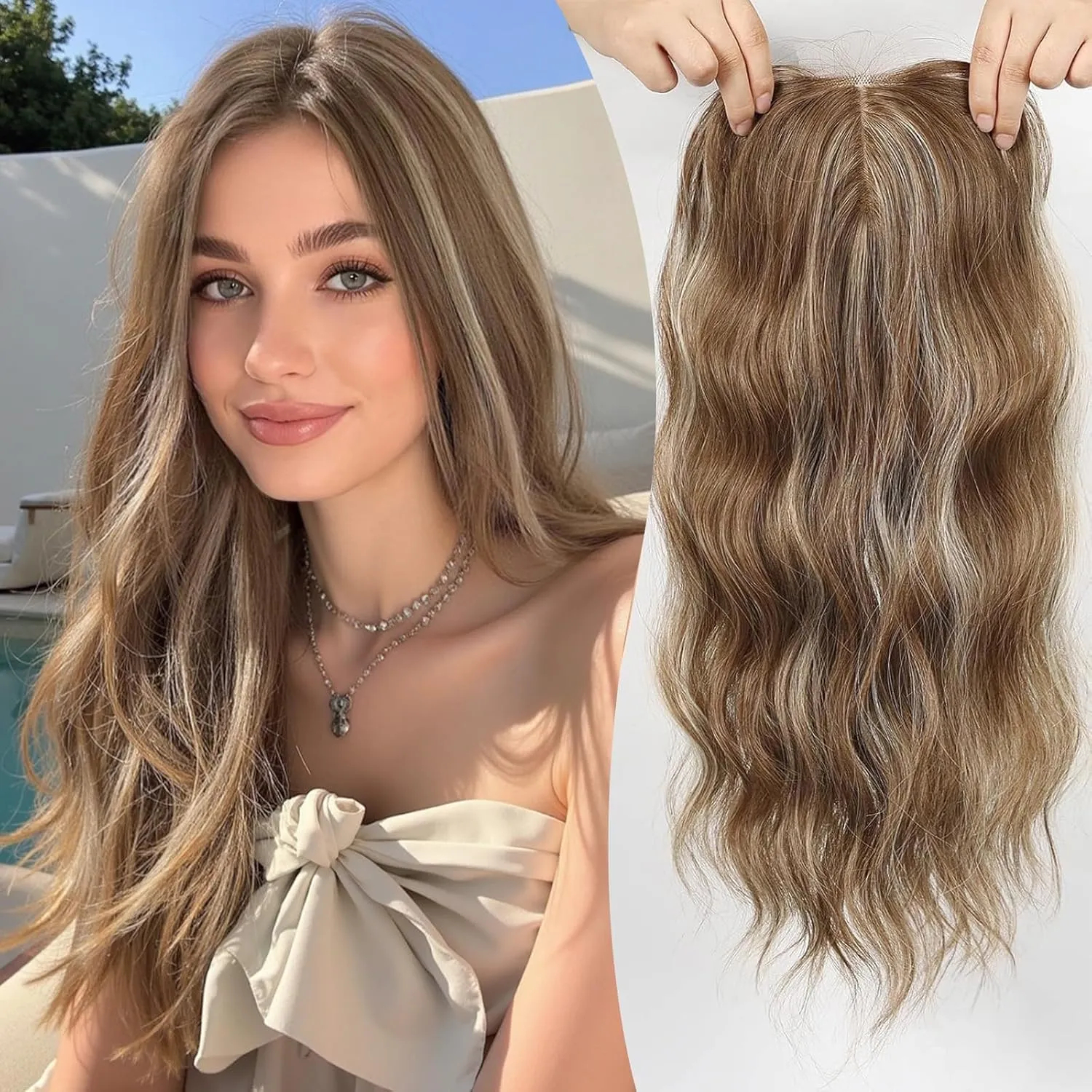 ⚡FINAL HOURS: 50% OFF🌷2026 New Lightweight & Breathable Wavy Hair Topper