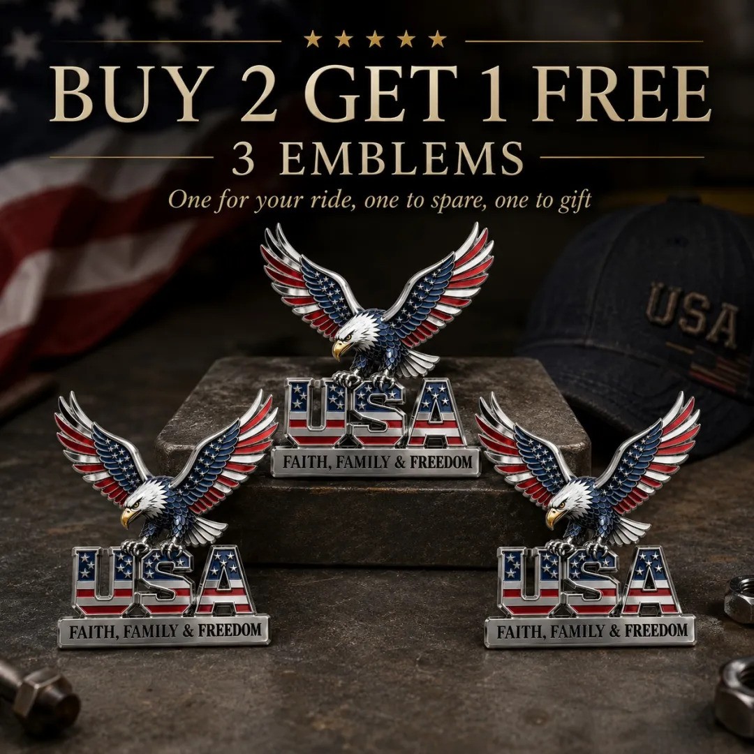 Anniversary 49% OFF - ★USA Faith, Family & Freedom★ Metal Emblem