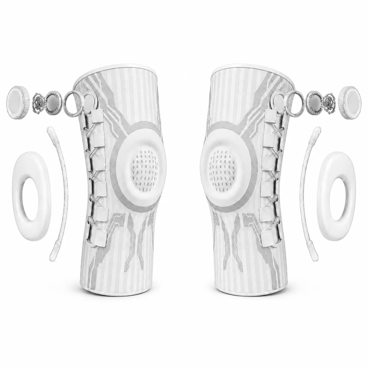 Adjustable Knee Brace with Spring Stabilizers – Soft Compression & All-Day Knee Support