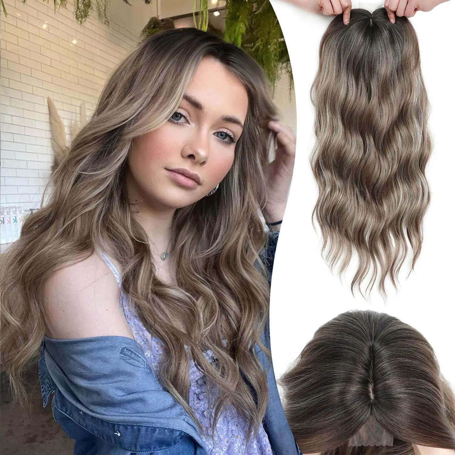 ⚡FINAL HOURS: 50% OFF🌷2026 New Lightweight & Breathable Wavy Hair Topper