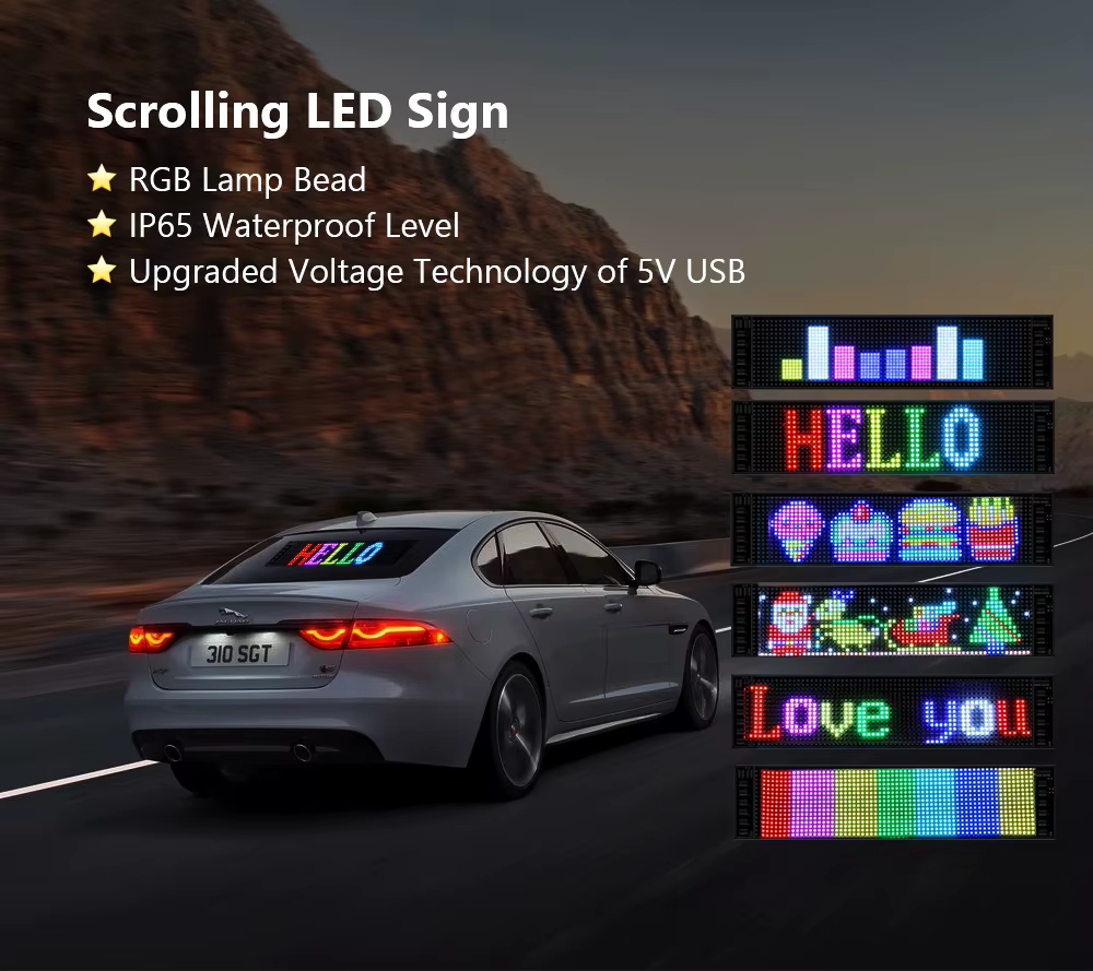 App-Controlled LED Car Eyes for Custom Window Displays