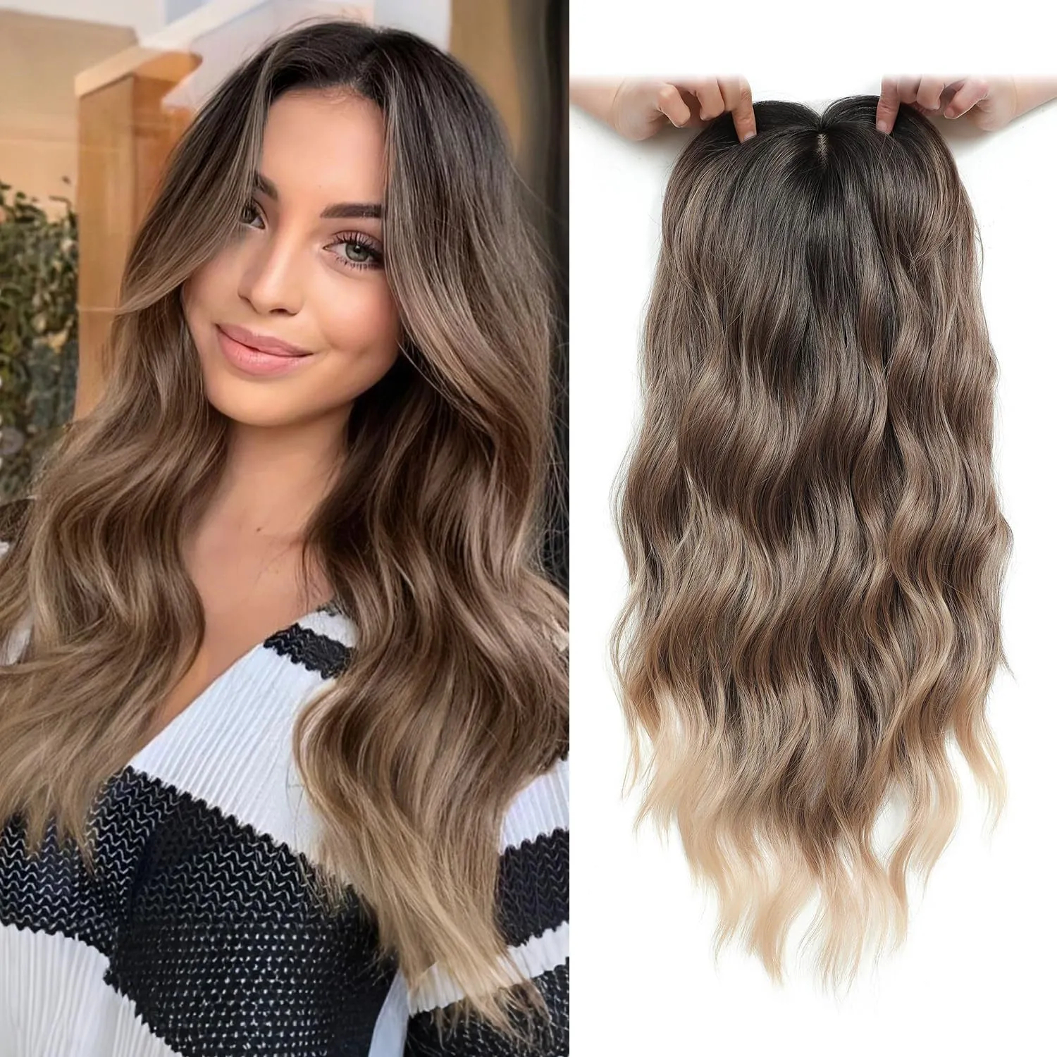 ⚡FINAL HOURS: 50% OFF🌷2026 New Lightweight & Breathable Wavy Hair Topper