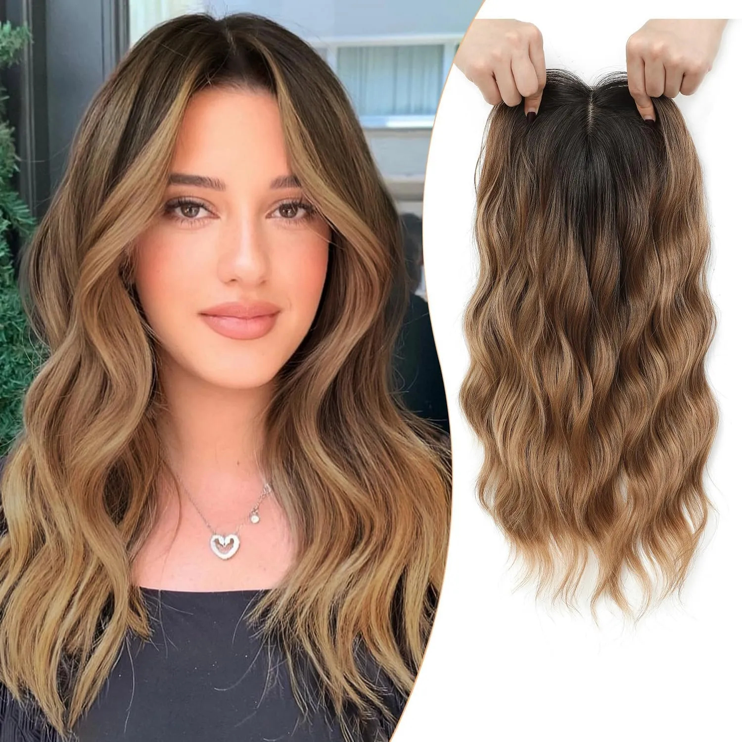 ⚡FINAL HOURS: 50% OFF🌷2026 New Lightweight & Breathable Wavy Hair Topper