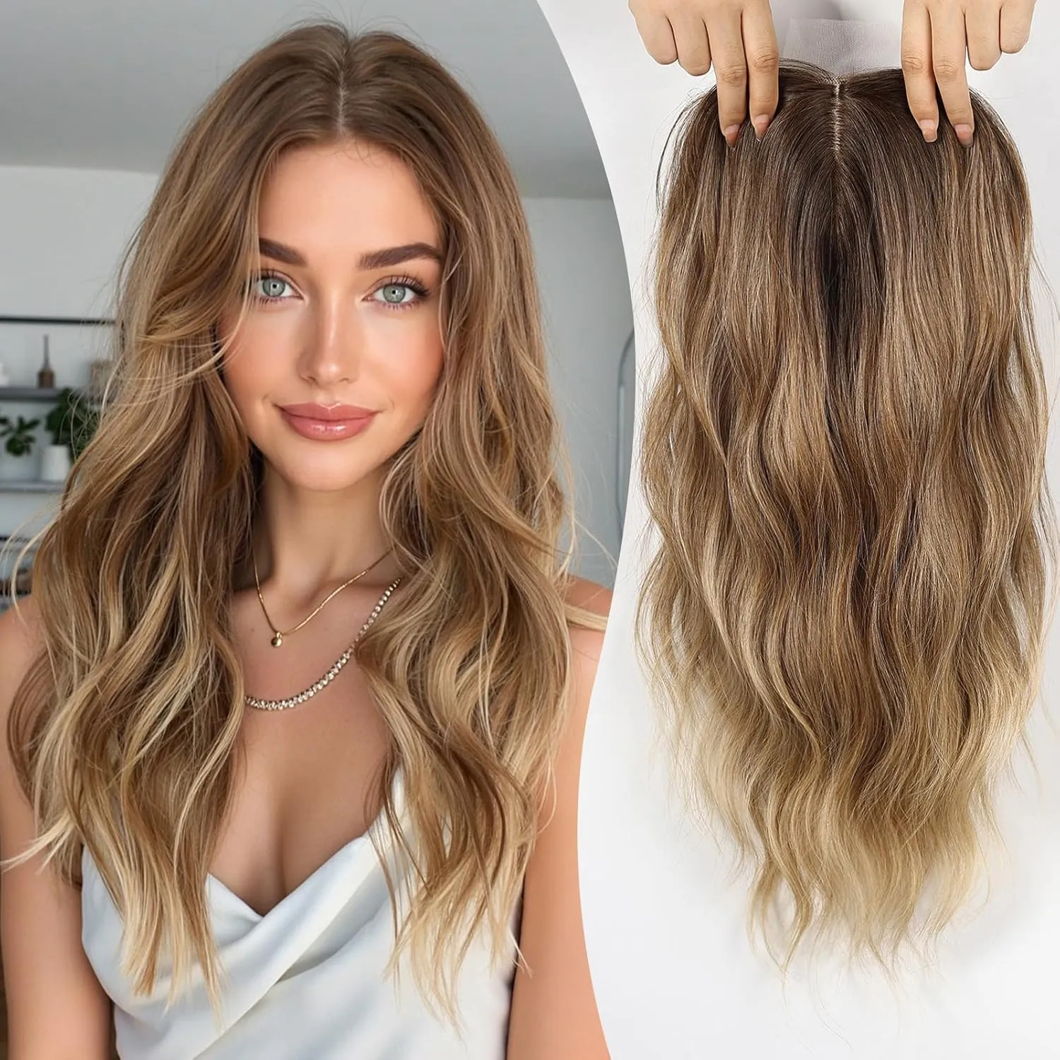 ⚡FINAL HOURS: 50% OFF🌷2026 New Lightweight & Breathable Wavy Hair Topper