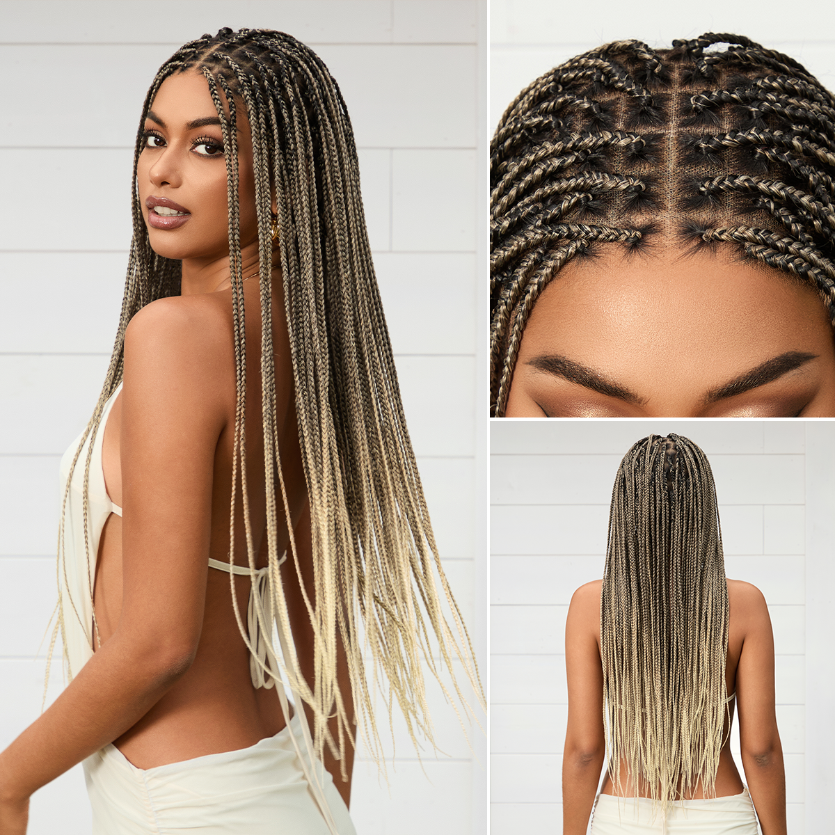 HD Lace Knotless Braid Wig That Looks Like Real Scalp