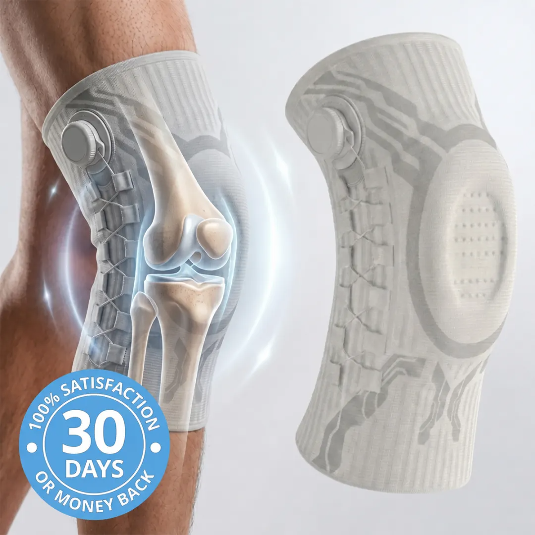 Adjustable Knee Brace with Spring Stabilizers – Soft Compression & All-Day Knee Support