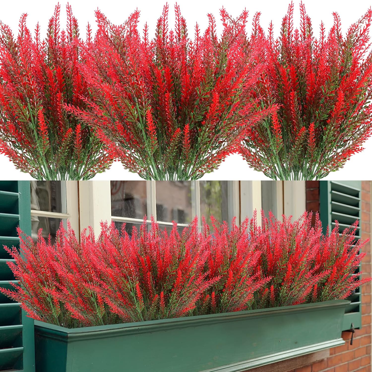 🌿Outdoor Faux Lavender Bushes That Look Fresh Every Day💐