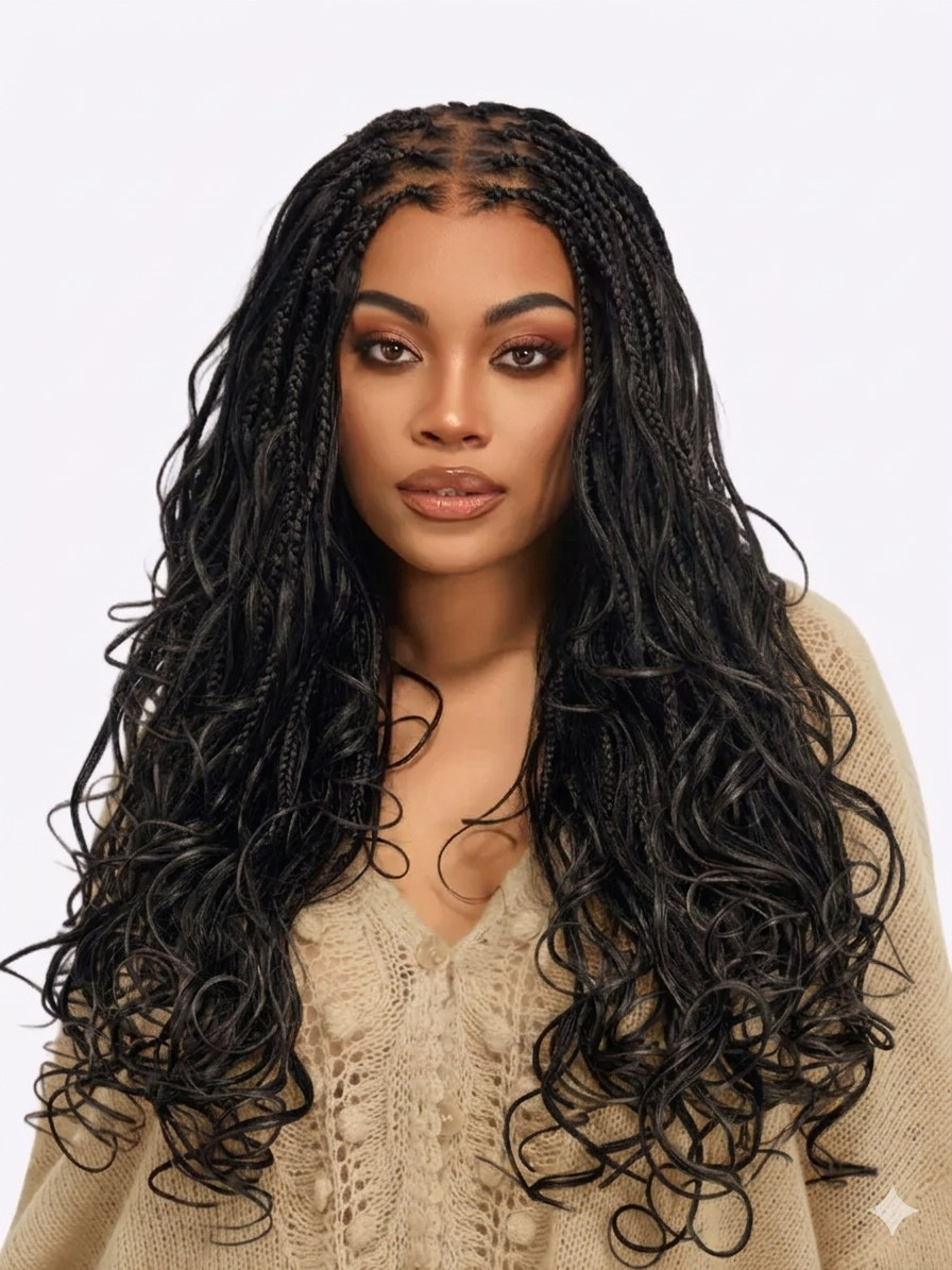 HD Lace Knotless Braid Wig That Looks Like Real Scalp