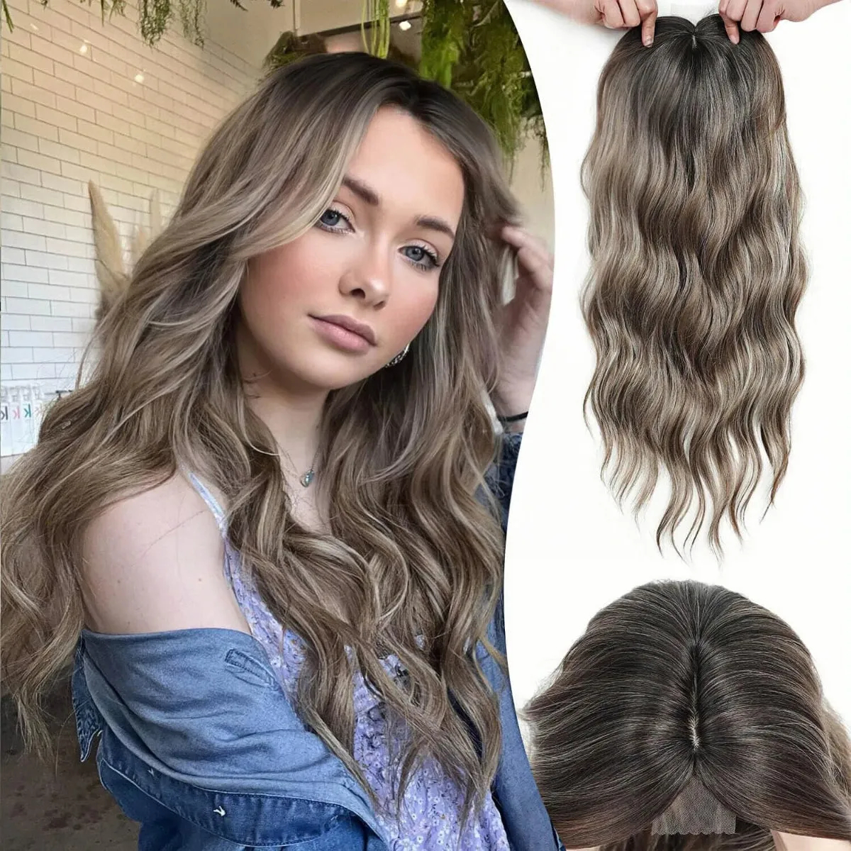 ⚡FINAL HOURS: 50% OFF🌷2026 New Lightweight & Breathable Wavy Hair Topper