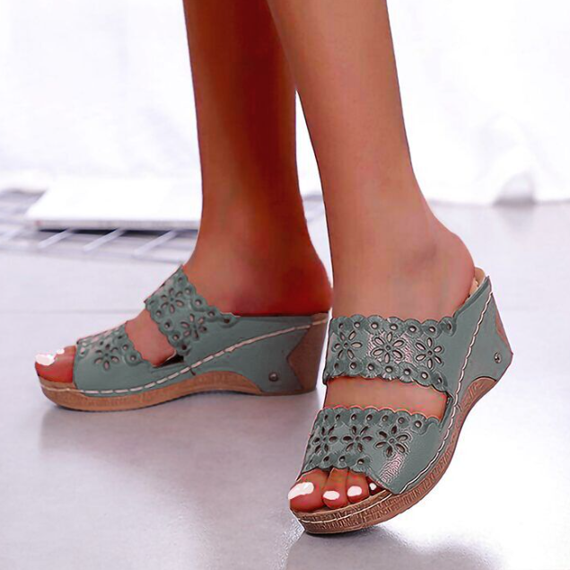 Women's Comfort Wedge Slide Sandals For Summer Walking