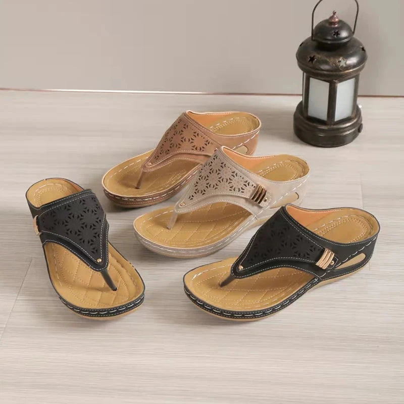 Orthopedic Hollow-Out Wedge Sandals