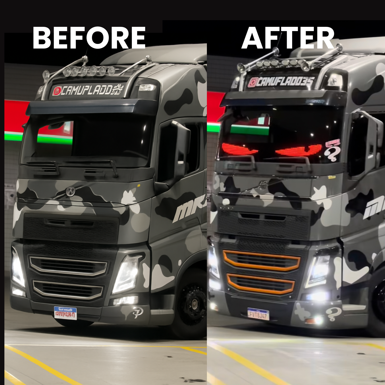 App-Controlled LED Car Eyes for Custom Window Displays
