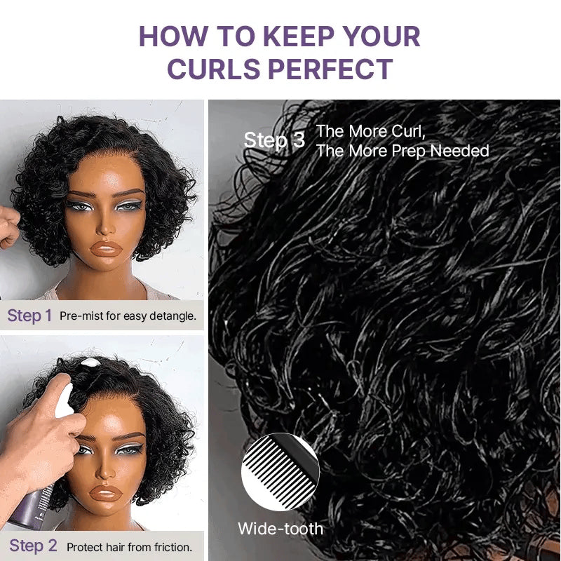 No Glue, No Fuss C-Part Curl Wig with Bouncy Volume