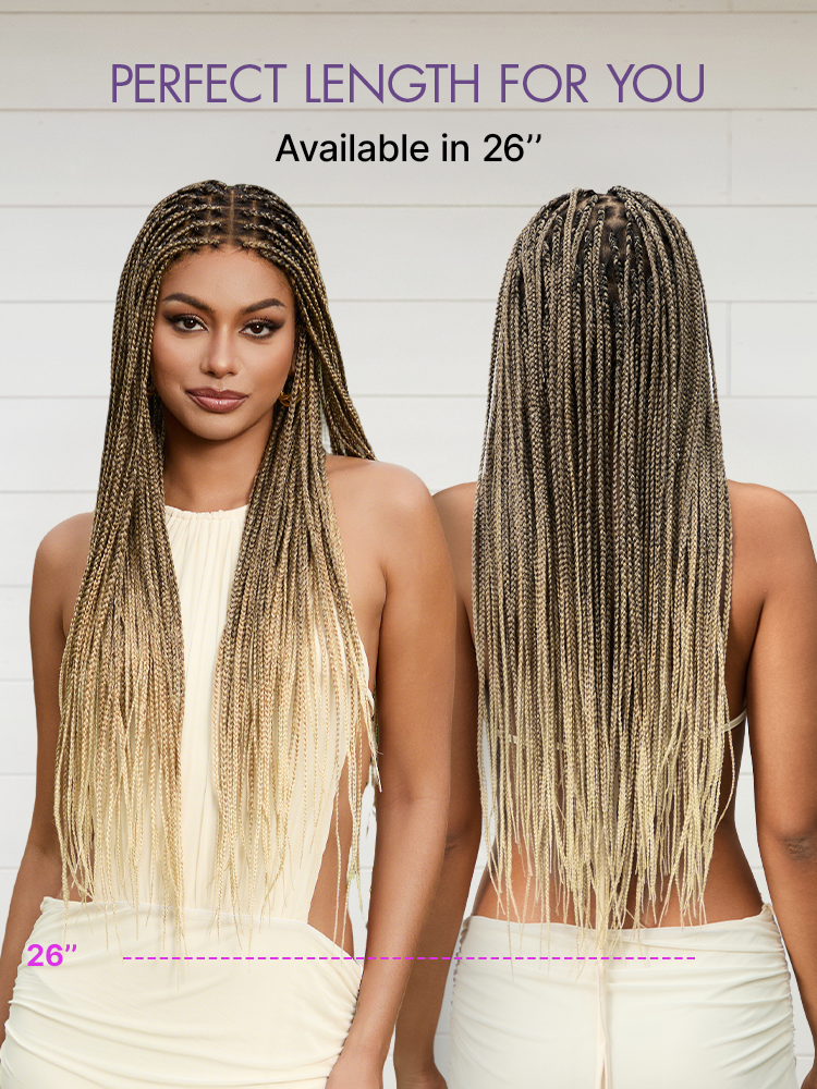 HD Lace Knotless Braid Wig That Looks Like Real Scalp