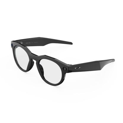 Oakley Meta HSTN, Clear | Smart AI Glasses for Men, Women — Performance for Sports, Athletes — Camera, Audio, Video — 8 Hour Battery — 3K HD Resolution — Clear to Grey Transitions® Lenses