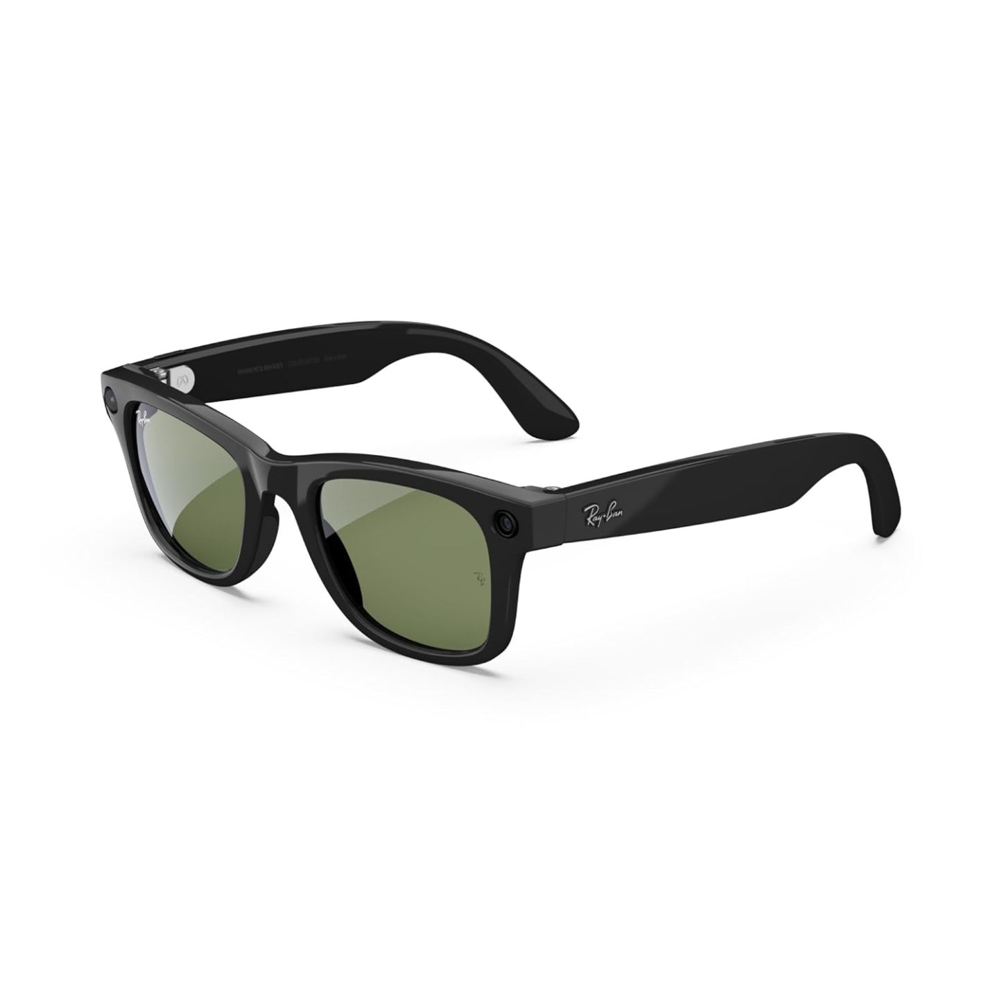 Ray-Ban Meta (Gen 1), Wayfarer, Matte Black | Smart AI Glasses for Men, Women — 12 MP Camera, Open-Ear Speakers, Video Recording, Bluetooth — Polarized Gradient Graphite Lenses — Wearable Technology
