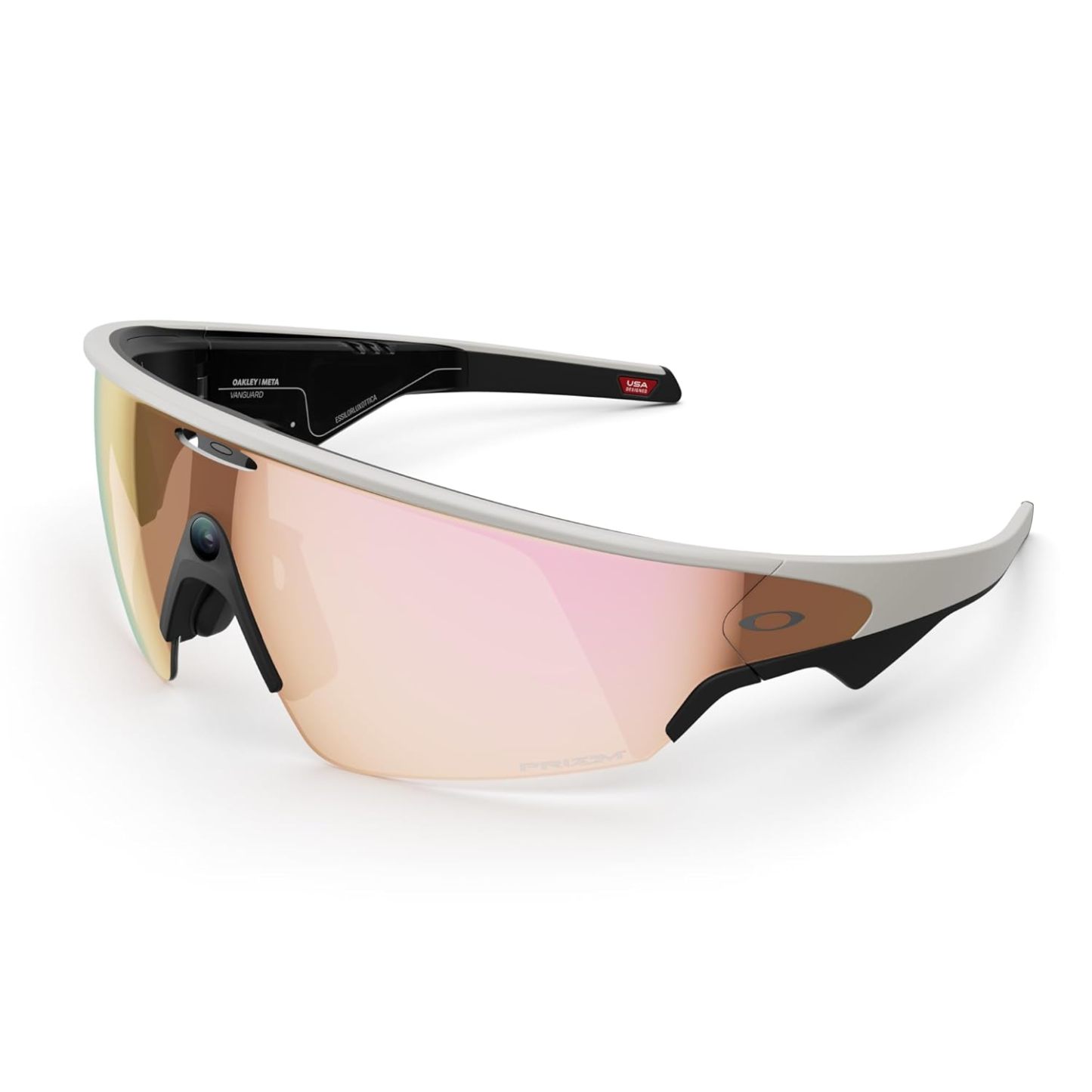 Oakley | Meta Vanguard with Meta AI, Audio, Photo, Video Compatibility - Black, Prizm™ 24K