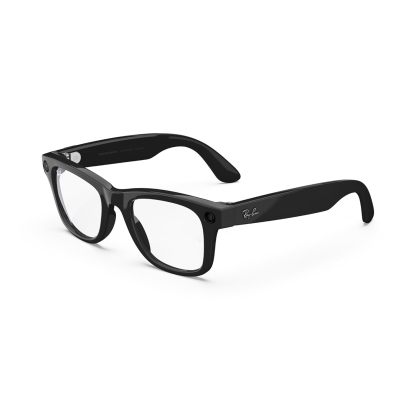 Ray-Ban Meta (Gen 1), Wayfarer, Matte Black | Smart AI Glasses for Men, Women — 12 MP Camera, Open-Ear Speakers, Video Recording, Bluetooth — Polarized Gradient Graphite Lenses — Wearable Technology