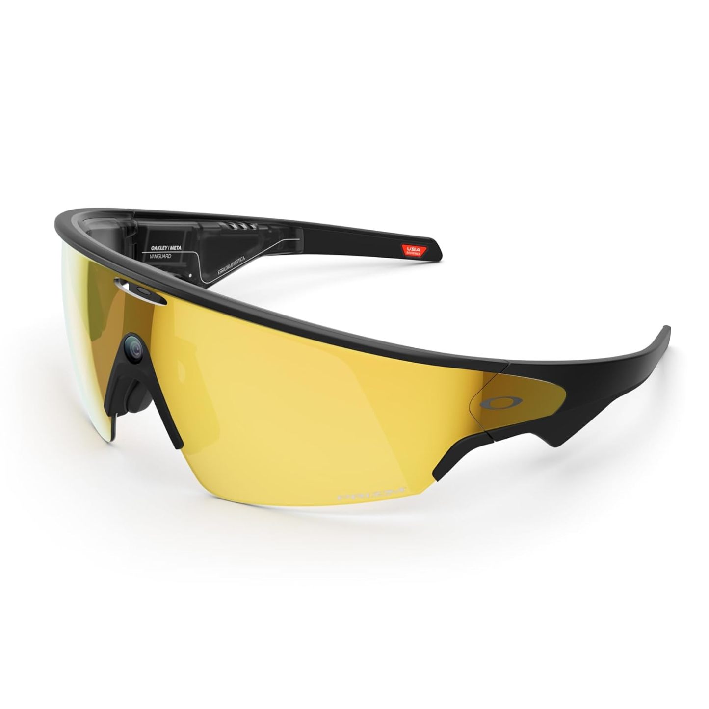 Oakley | Meta Vanguard with Meta AI, Audio, Photo, Video Compatibility - Black, Prizm™ 24K